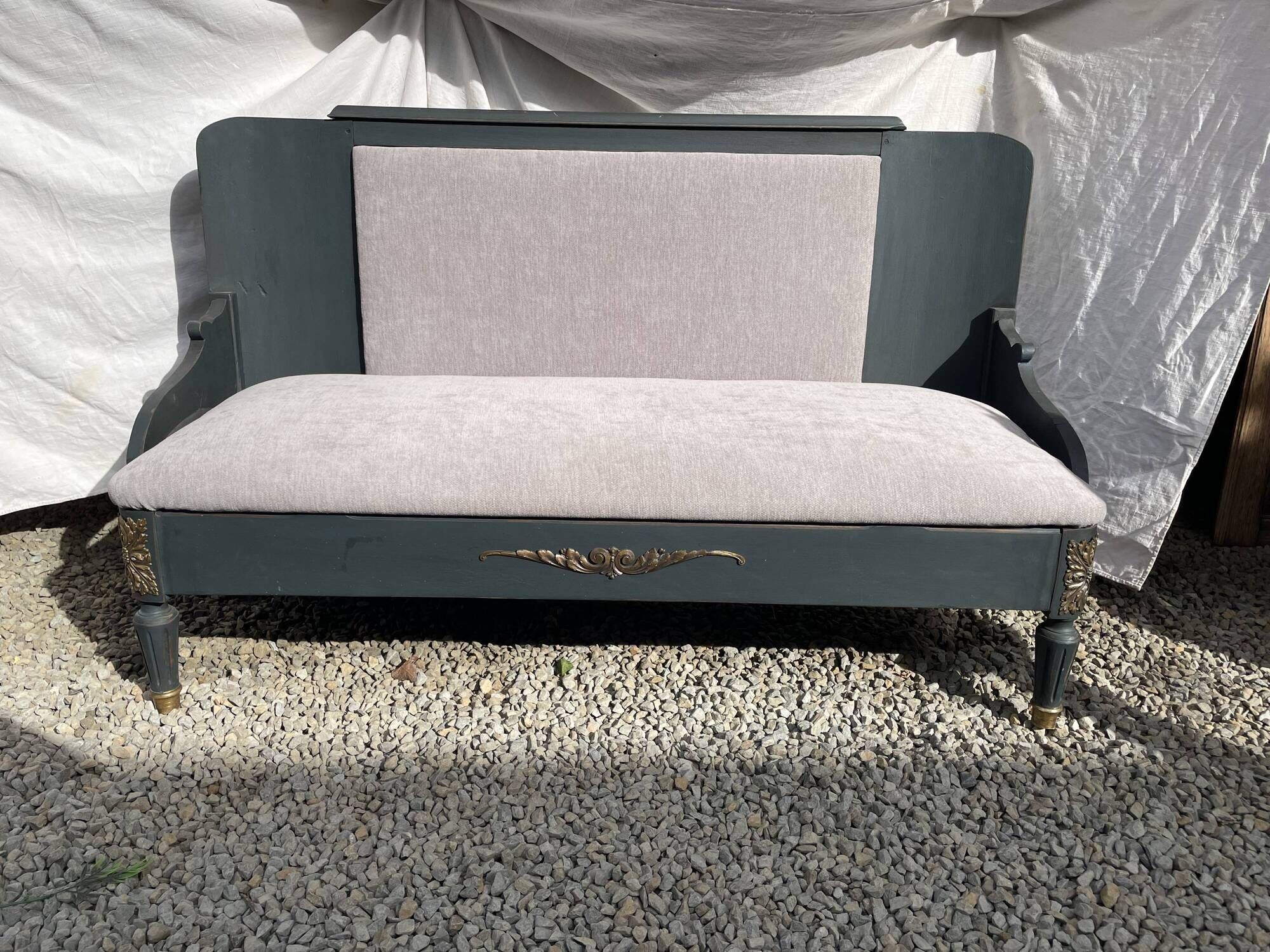 Old hotel bench