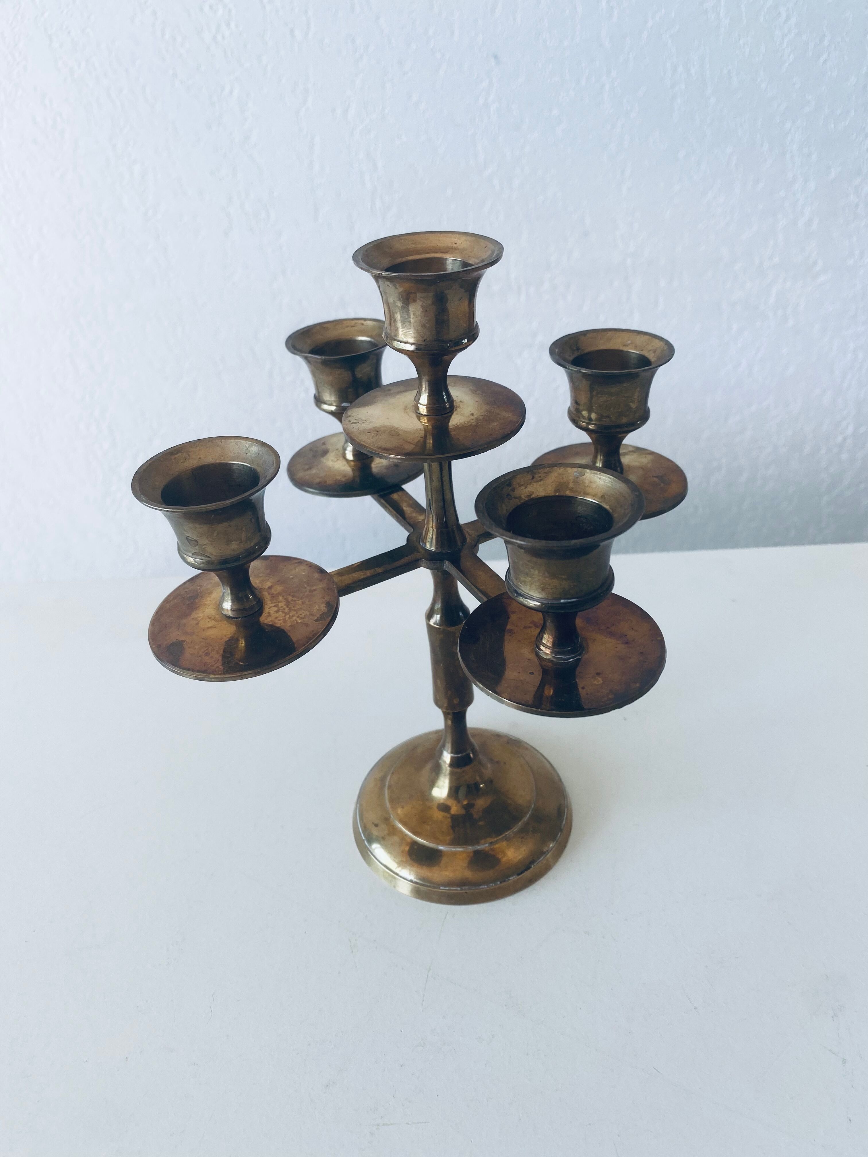 Vintage 5-spoke chandelier