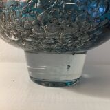 Murano glass vase with bubble inclusions-1960's