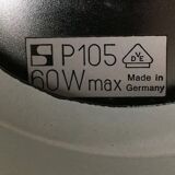 Suspended glass and chrome chandelier model P105 from the 1960s in German Space Age style by Staff, set of 2.