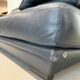 3-seater navy blue leather sofa by Natuzzi
