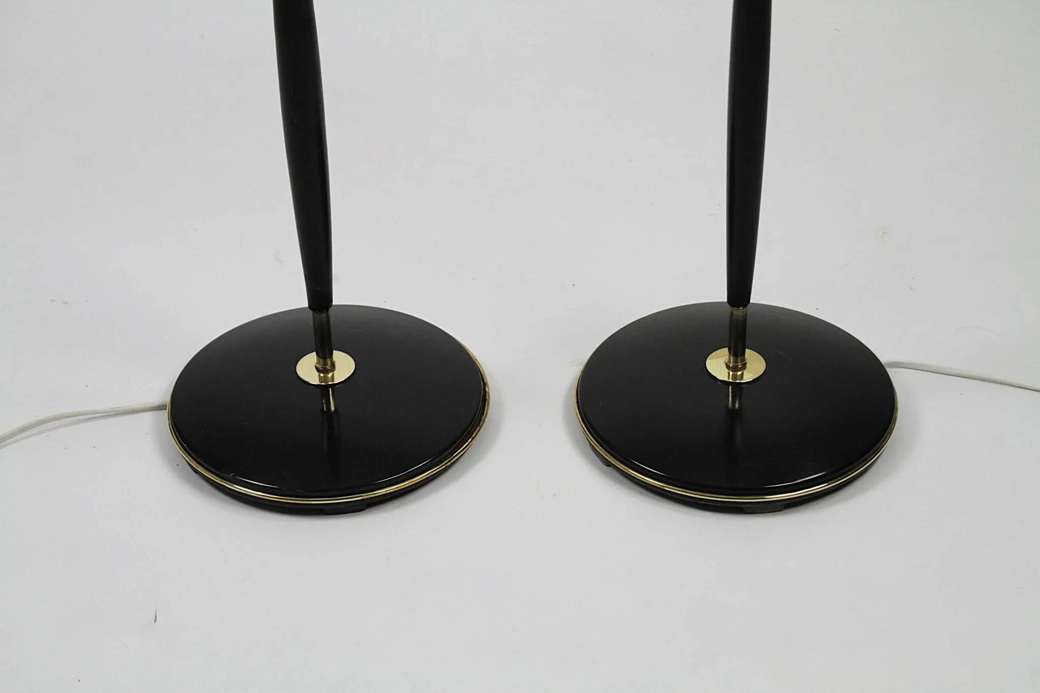 Pair of Model 163 Floor Lamps by Eskilstuna Elektrofabriks Aktiebolag – Sweden, late 1950s