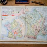 1879, Hypsometric map of France