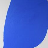 Large blue painting "Not a circle" 100x73 cm