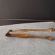 Antique sugar tongs with a system - Lion claws and Louis XV bow decoration.