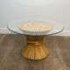 Wheat sheaf coffee table Elinor McGuire. American work. Circa 1970.