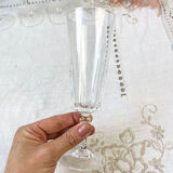 6 Champagne flutes Cristal D'Arques model "VERSAILLES"