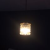 Chiseled glass hanging