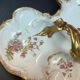Servant appetizer sweets Limoges Gold and Flowers