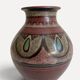 1970s Spanish Hand-Painted Studio Pottery Vase with Mediterranean Motifs