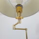 Articulated floor lamp light vintage brass gold Deknudt