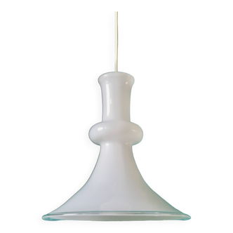 Opal glass pendant lamp by Mickael Bang for Holmegard. Denmark 1972
