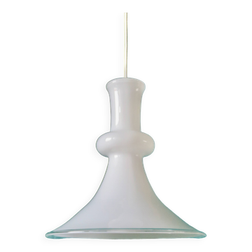 Opal glass pendant lamp by Mickael Bang for Holmegard. Denmark 1972
