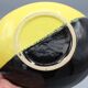 Old ceramic vintage design pocket tray black yellow