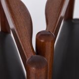 4 of 8 Vintage Armchairs, 1960s, Danish, Teak