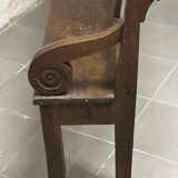 Banc en chêne du 19 e siècle