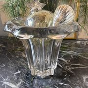 Vase en cristal "fleur" ancien