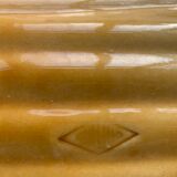 Vintage slip glazed ceramic asparagus dish