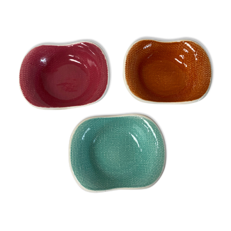 Set of 3 ceramic dishes Les Salins