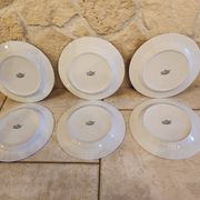 Set of 6 vintage "Gallery" dinner plates