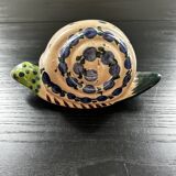 Painted sandstone snail