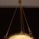 Antique Liberty Alabaster Candlestick, Brass Structure 1940s