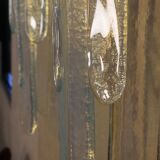 1 x Wall lamp by Carlo Nason for Mazzega, Cascade, Ice Blue, 1970s