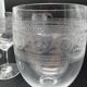 Baccarat crystal glassware and decanter set, Athenian engraving