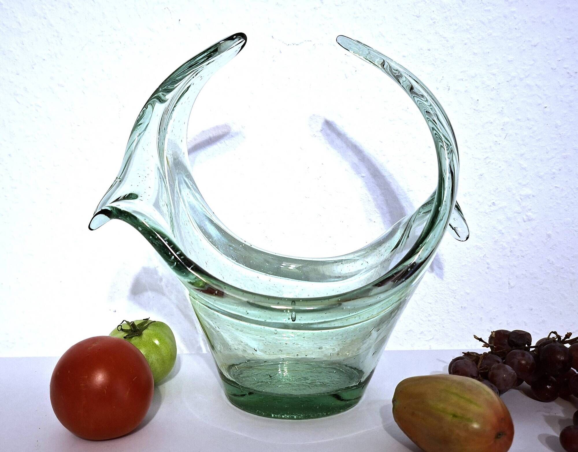 Blown glass bowl mid-century Murano type / Catch-all / Vase
