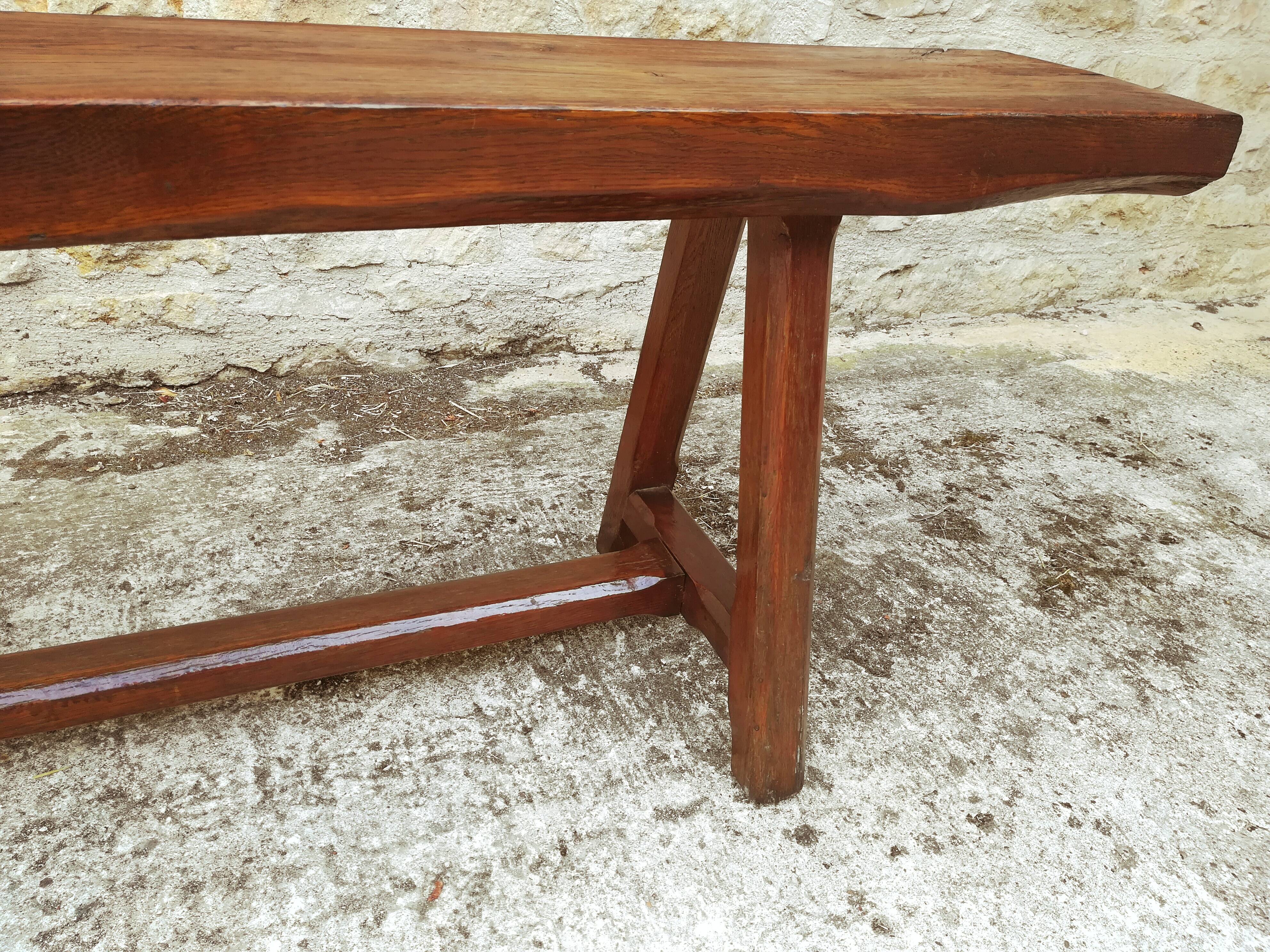 Massive chene bench
