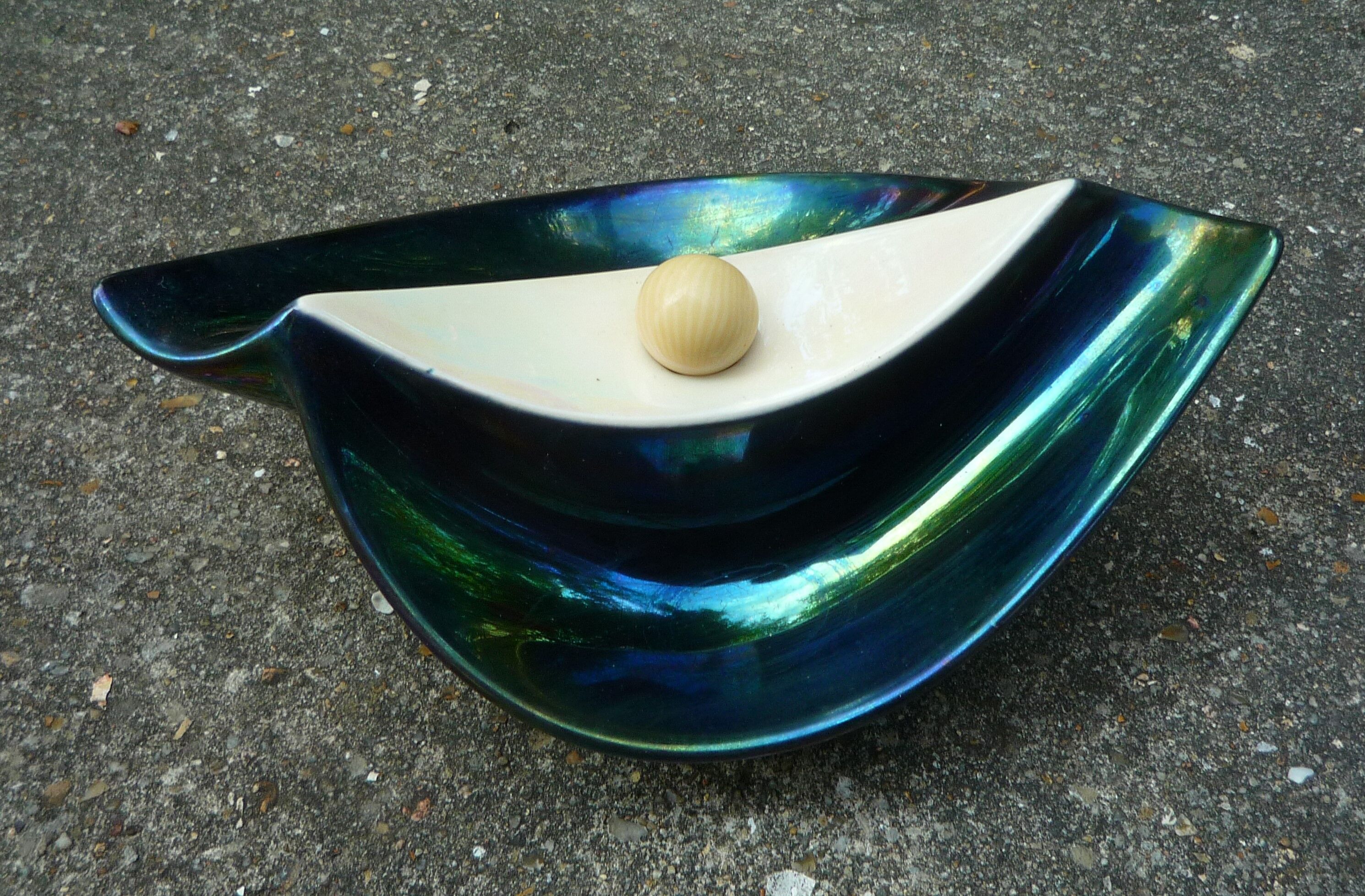 1950s porcelain ashtray