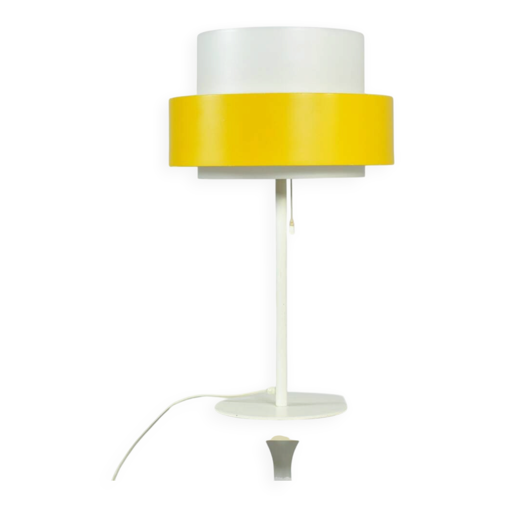 Swedish vintage table lamp by uno & osten kristiansson, luxus, 1960s