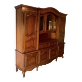 Buffet vaisselier style louis xv en merisier
