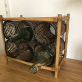 Rattan bottle holder