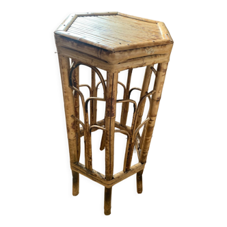 Vintage rattan saddle