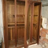 Oval mirror bedroom cabinet