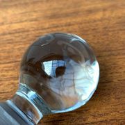 Bouteille en verre danoise vintage avec gravure