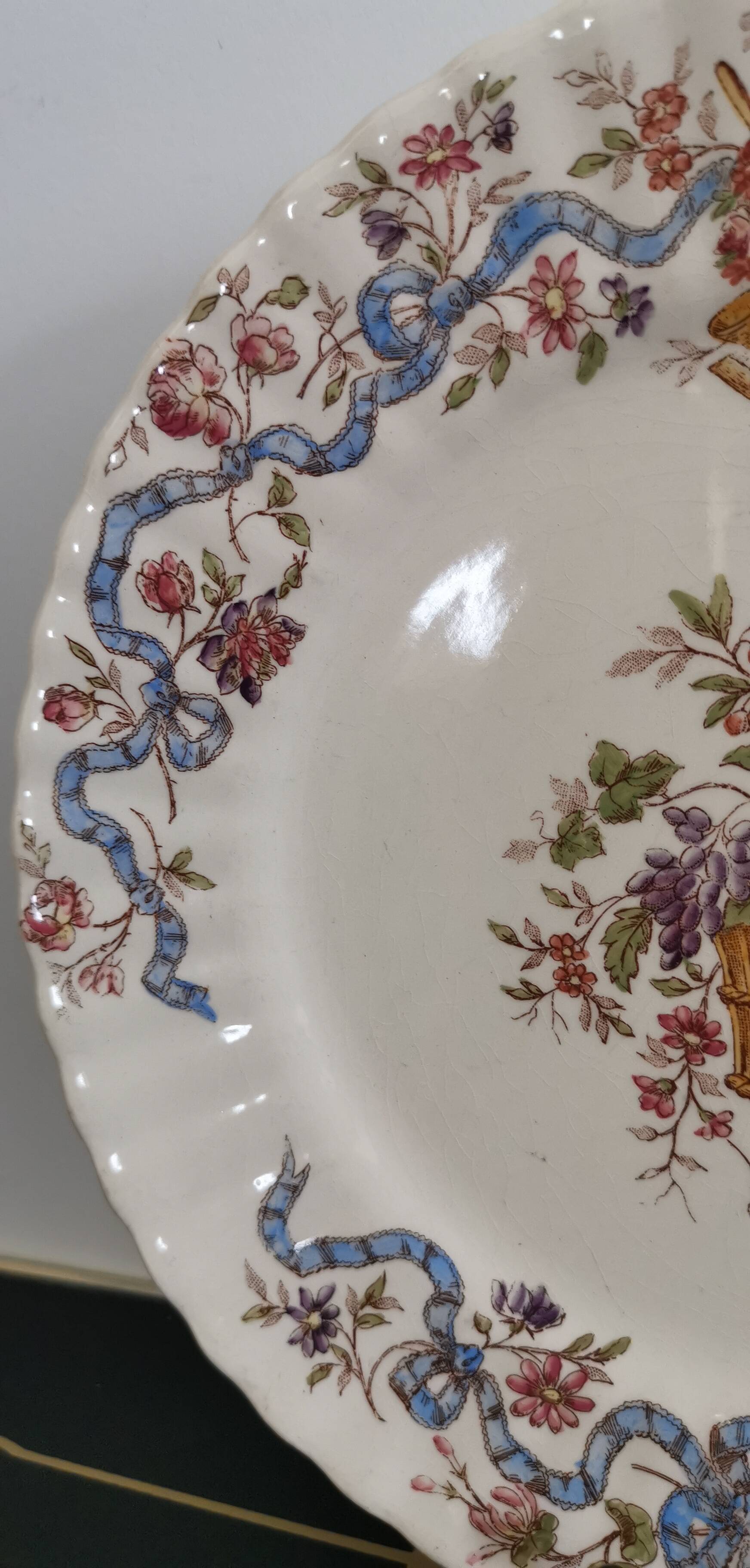 Compotier Longchamp Terre de Fer modèle "rubans"