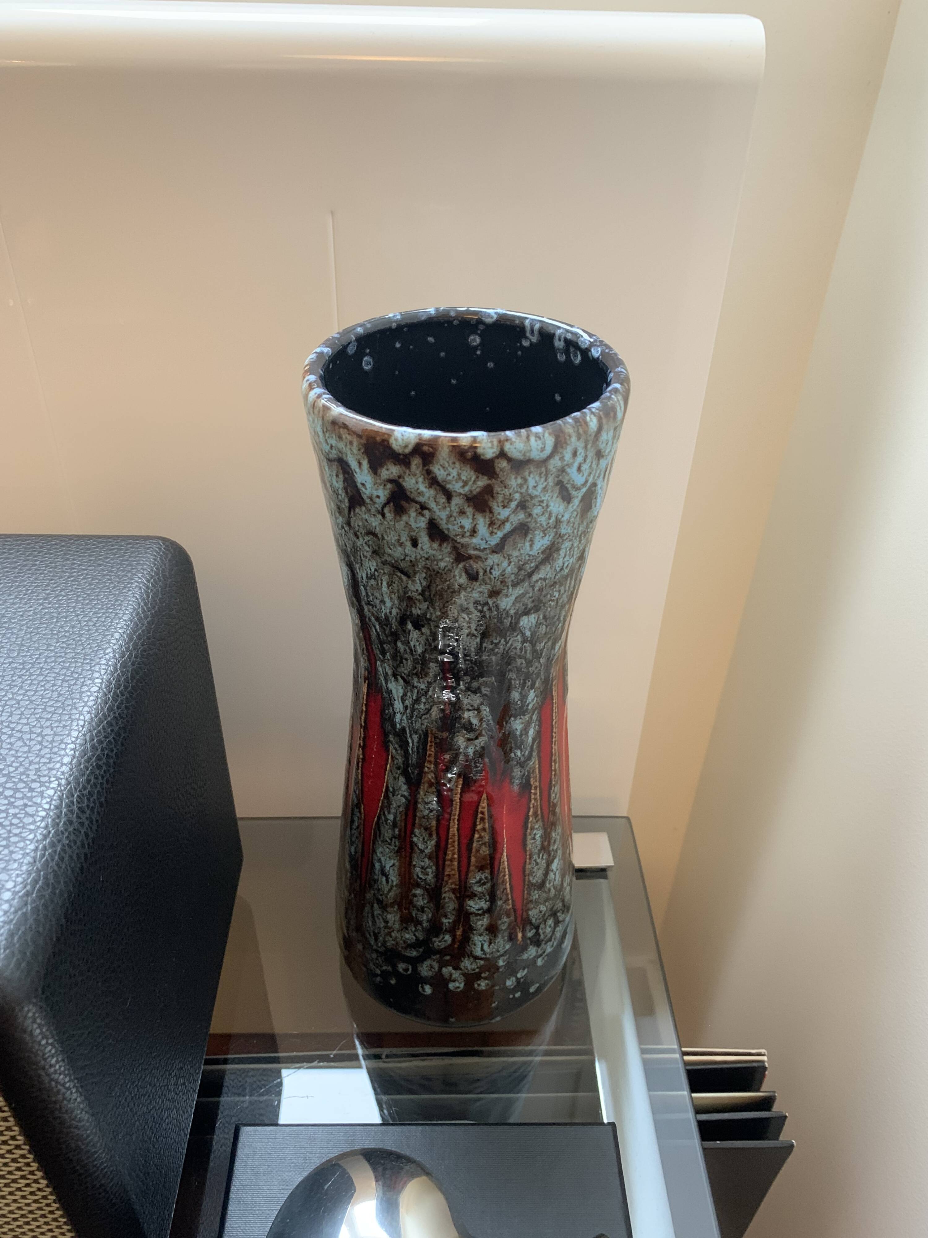 Vintage West Germany Fat Lava Vase