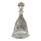 Solid crystal whiskey decanter.