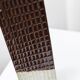 Brown ceramic skyscraper vase, Czech mid-century 1960s design, textured grid