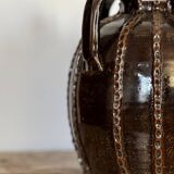 Glazed terracotta jar