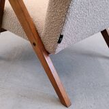 Mid Century Easy Chair Model B - 310 Var in Beige Boucle