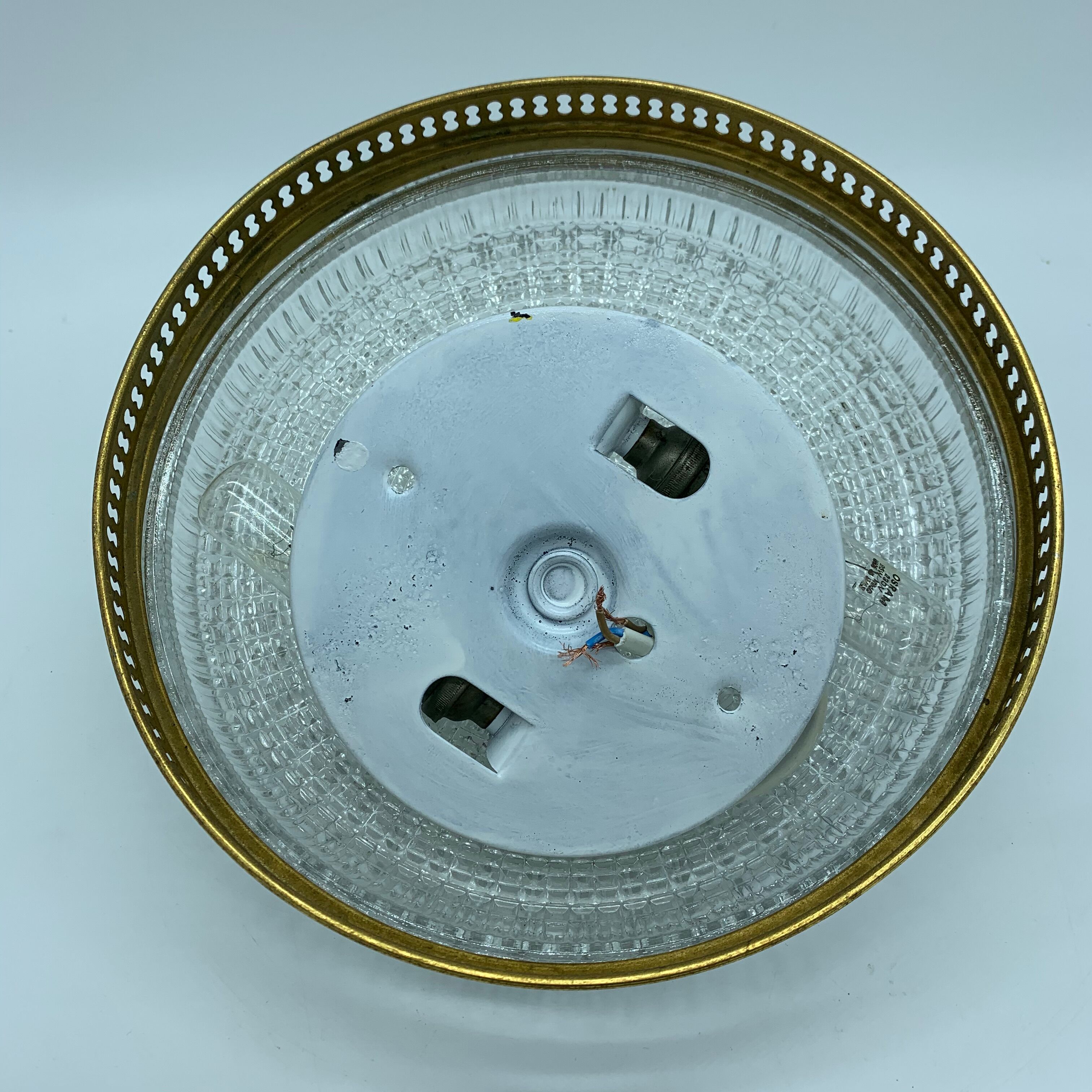 Lucien Gau's old crystal gold ceiling light