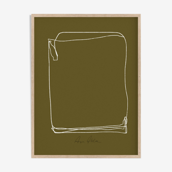 Impression d’art giclée abstraite encadrée 50x70cm