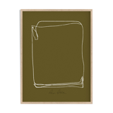 Framed abstract giclee art print 50x70cm