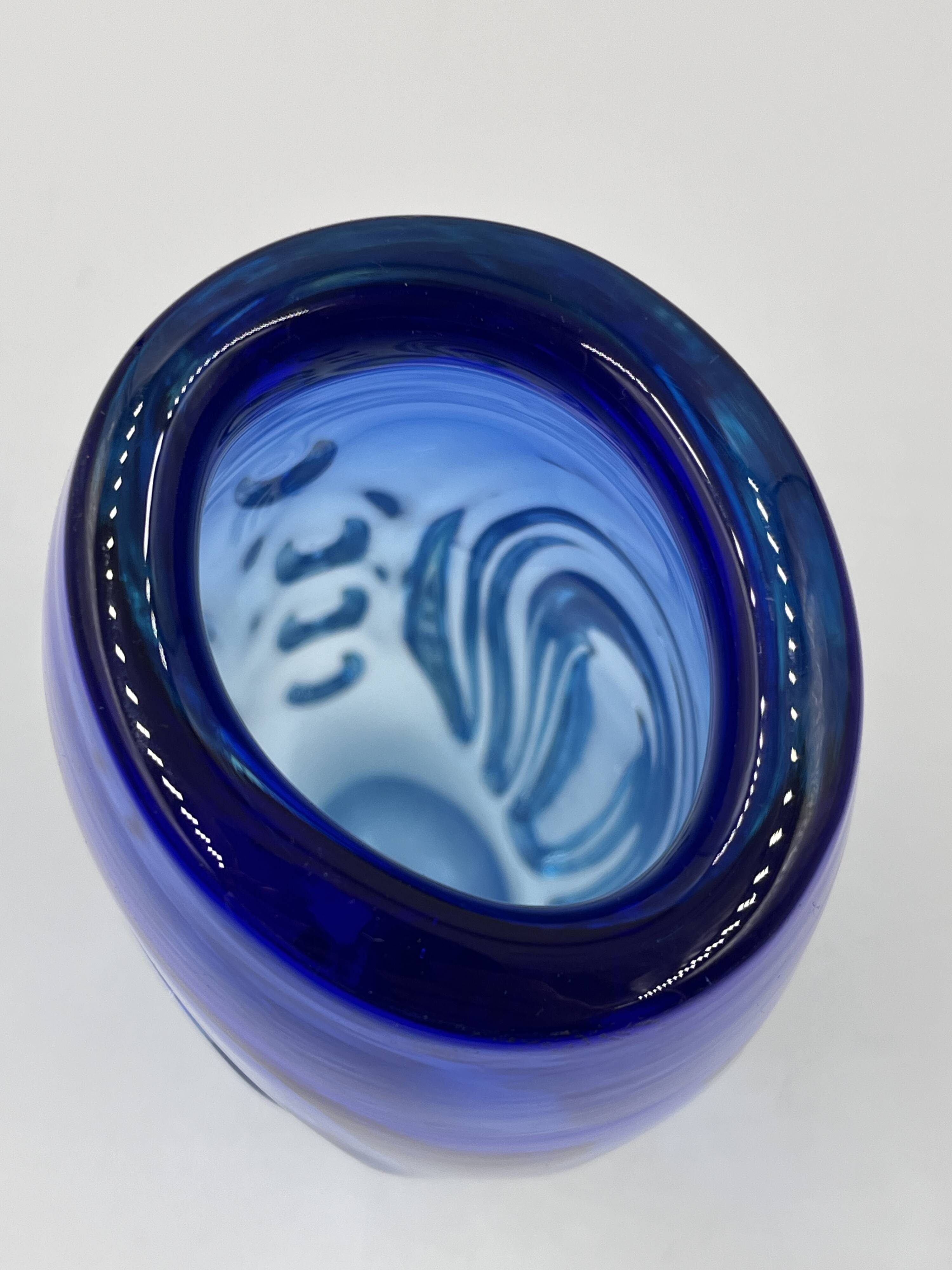 Murano blue vase
