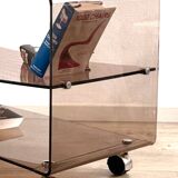 Table basse en Plexiglas fumé