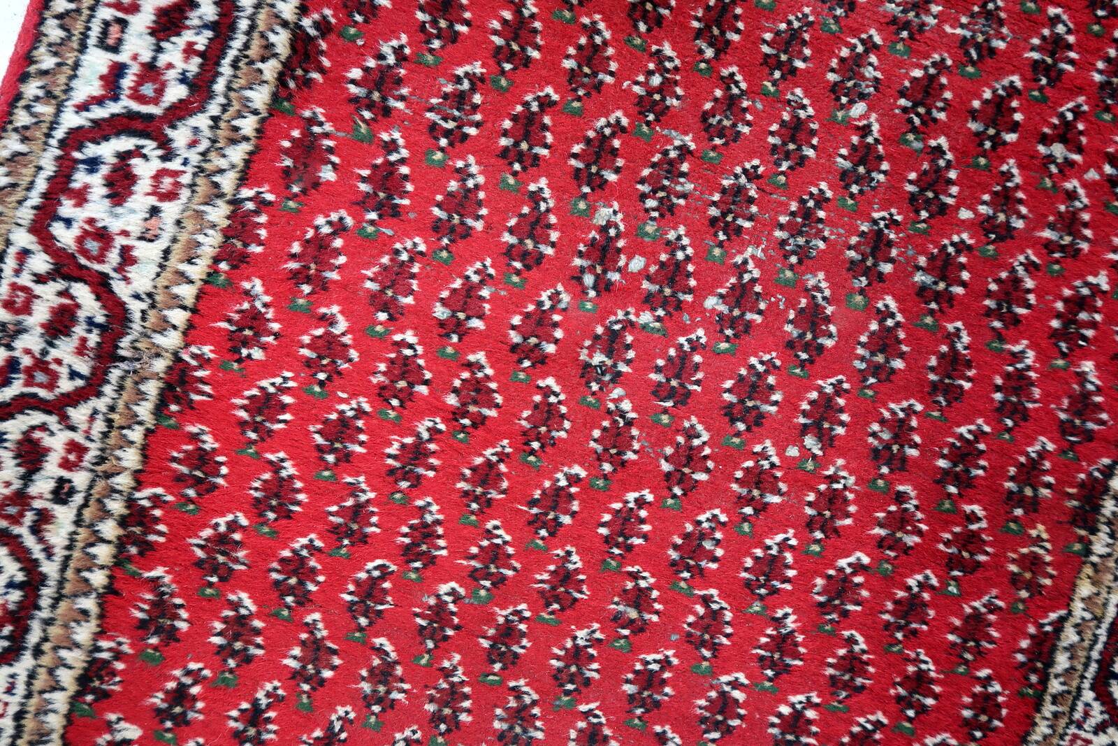 Tapis Seraband Vintage Fait Main en Laine – 93 x 158 cm - 1C940