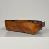 Imposing storage compartment in carved solid wood, Auvergne, early 20th century